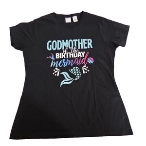Black Mermaid Graphic Kids T-Shirt (A-25)